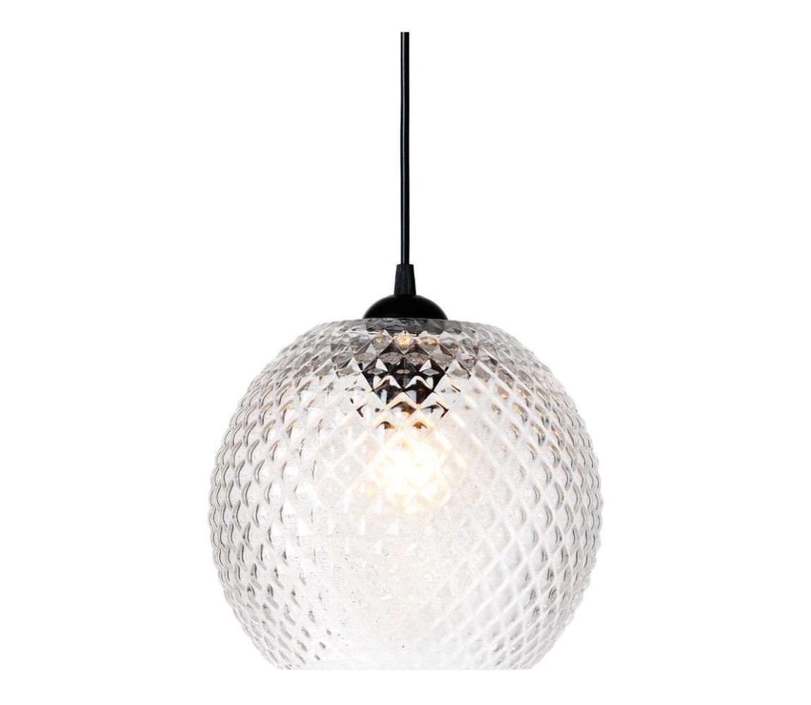 Halo Design 718436 - Lustr na lanku NOBB 1xE27/40W/230V pr. 22 cm čirá 718436