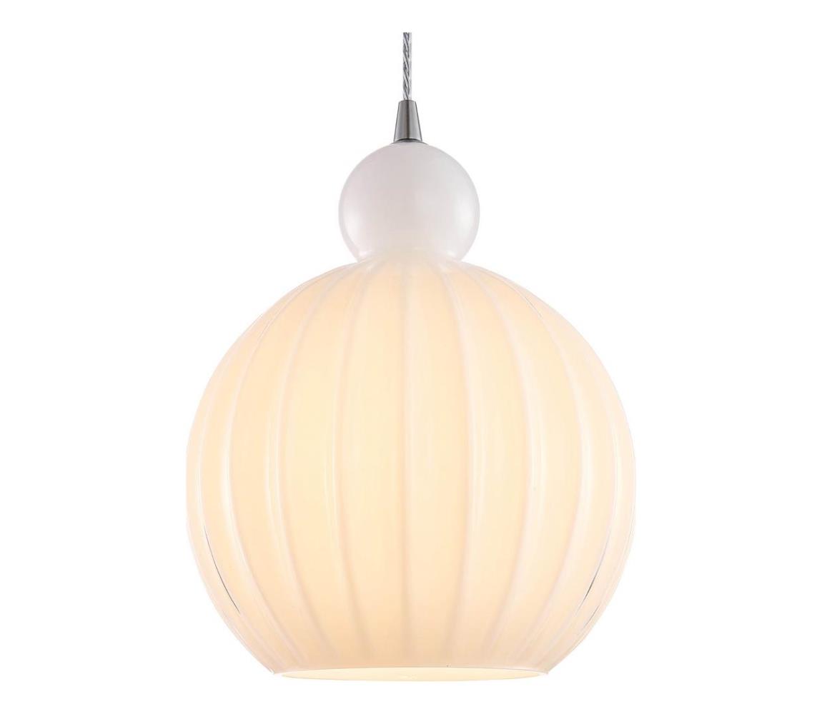Halo Design 737321 - Lustr na lanku BALL BALL 1xE27/40W/230V pr. 32 cm bílá 737321