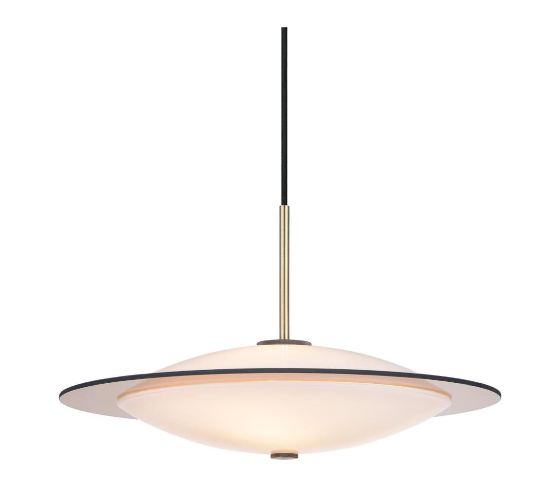 Halo Design 743629- Lustr na lanku ORBIT 3xG9/7W/230V pr. 40 cm bílá/mosaz/kouř. 743629