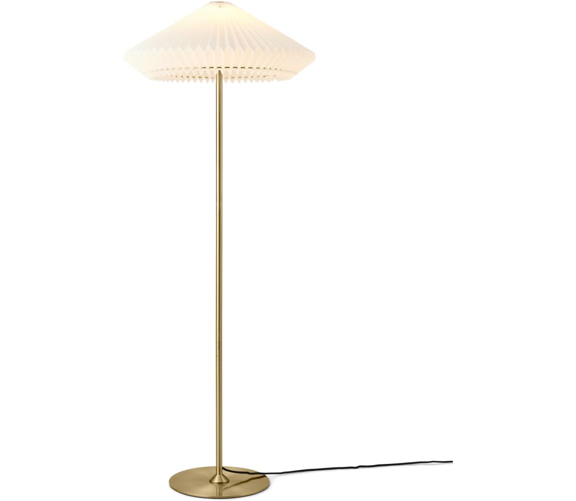 Halo Design 745050 - Stojací lampa PARIS 1xE27/40W/230V mosaz/bílá/dub 745050
