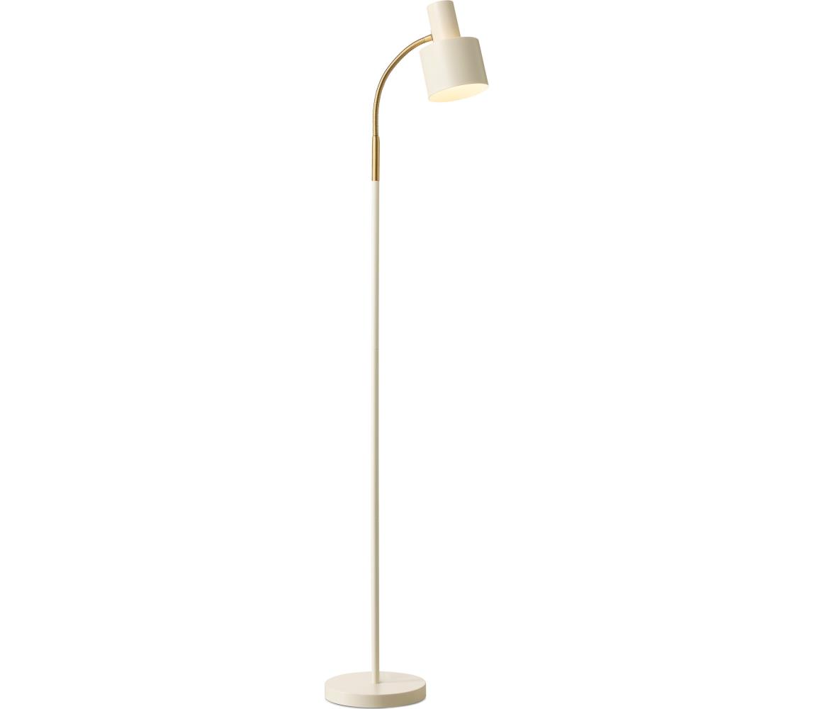 Halo Design 746859 - Stojací lampa VOGUE 1xE27/40W/230V krémová/mosaz 746859