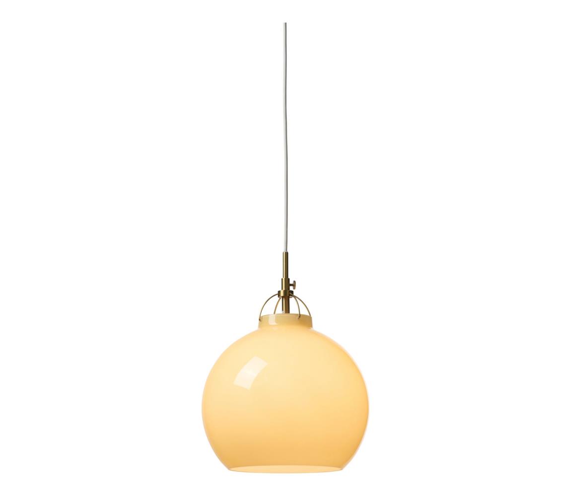 Halo Design 748006 - Lustr na lanku TOSCANA 1xE27/40W/230V pr. 27 cm béž./mosaz 748006