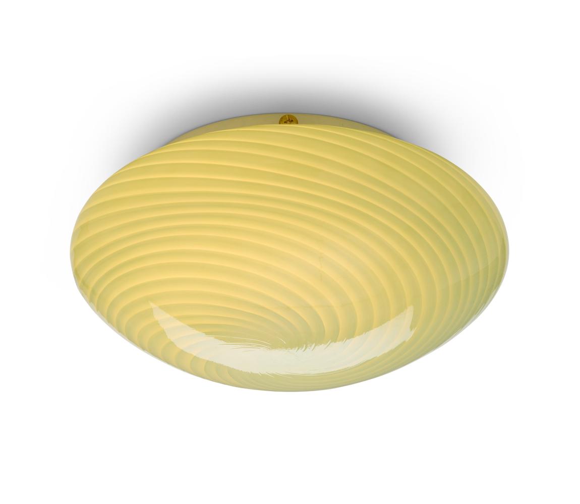 Halo Design 748747- Stropní svítidlo CANDY 1xE27/40W/230V pr. 30 cm zelená/mosaz 748747