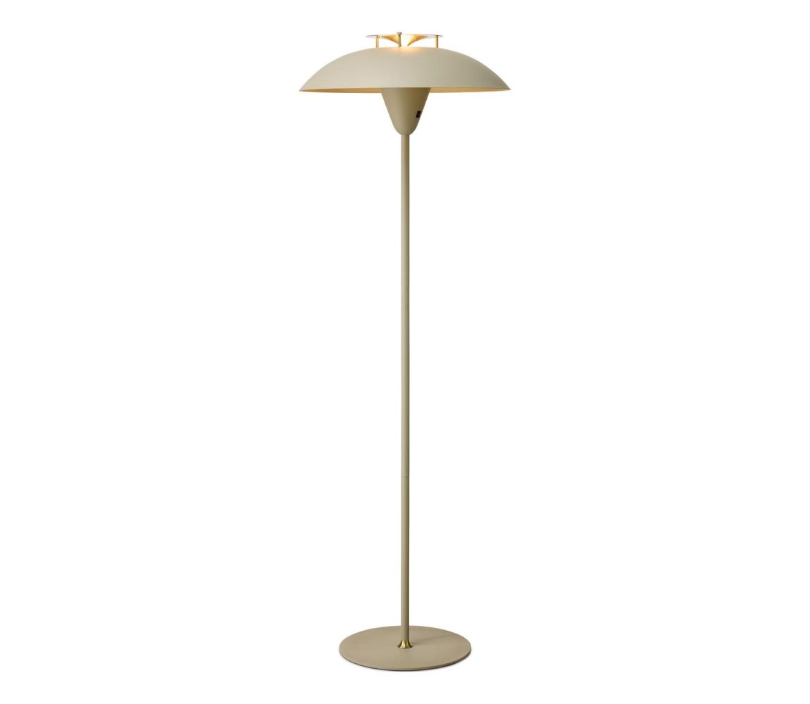 Halo Design 748990 - Stojací lampa STEPP 1xE27/28W/230V béžová/mosaz 748990