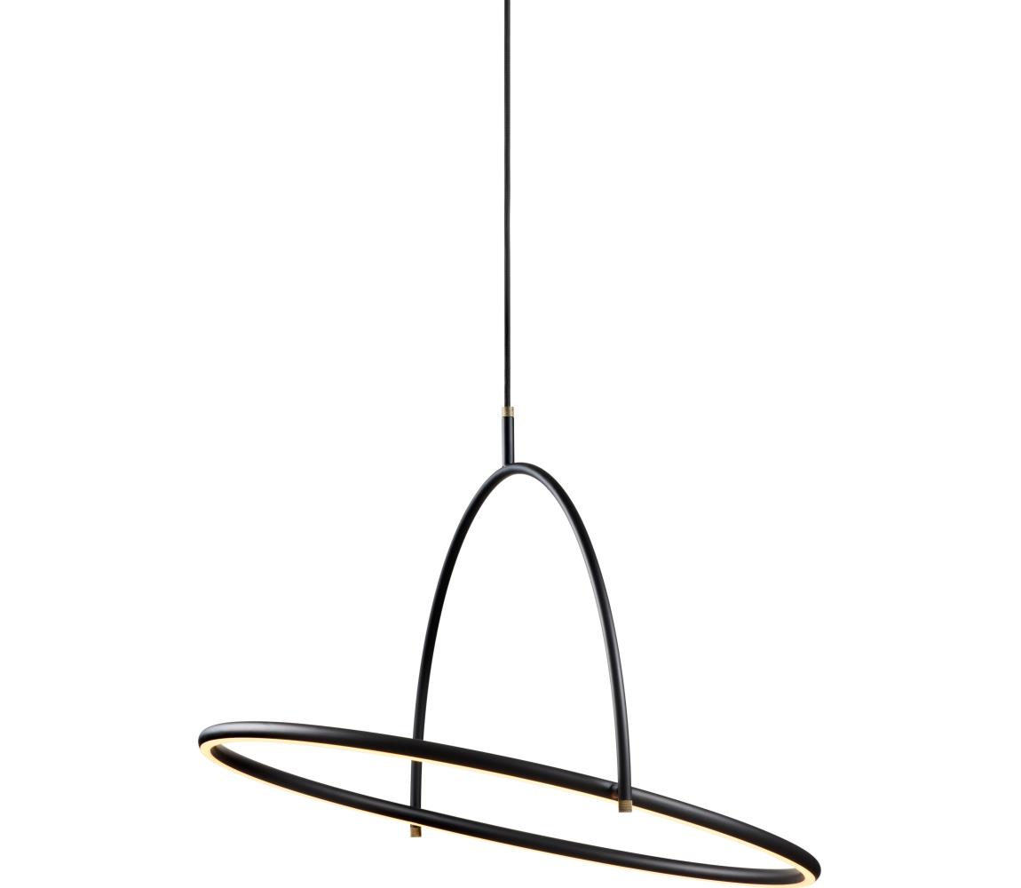 Halo Design 749546 - LED Stm. lustr na lanku TILT LED/40W/230V pr. 60 cm černá 749546