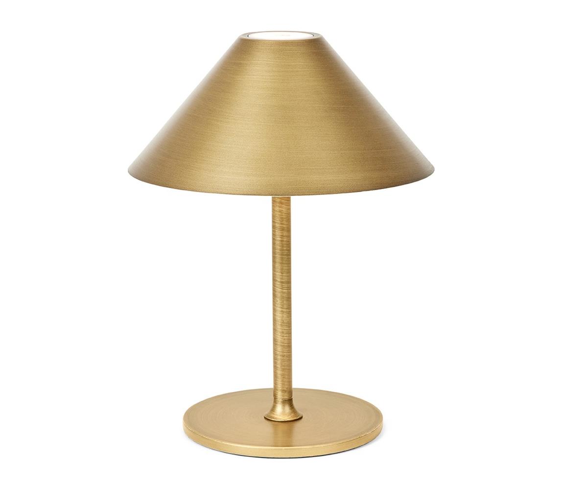 Halo Design 800841 - LED Stm. nab. stolní lampa HYGGE LED/3W/4000 mAh IP54 mosaz 800841