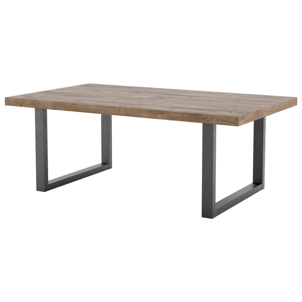 Hom`in KONFERENČNÍ STOLEK, černá, koňaková, kov, kompozitní dřevo, 120/45/70 cm