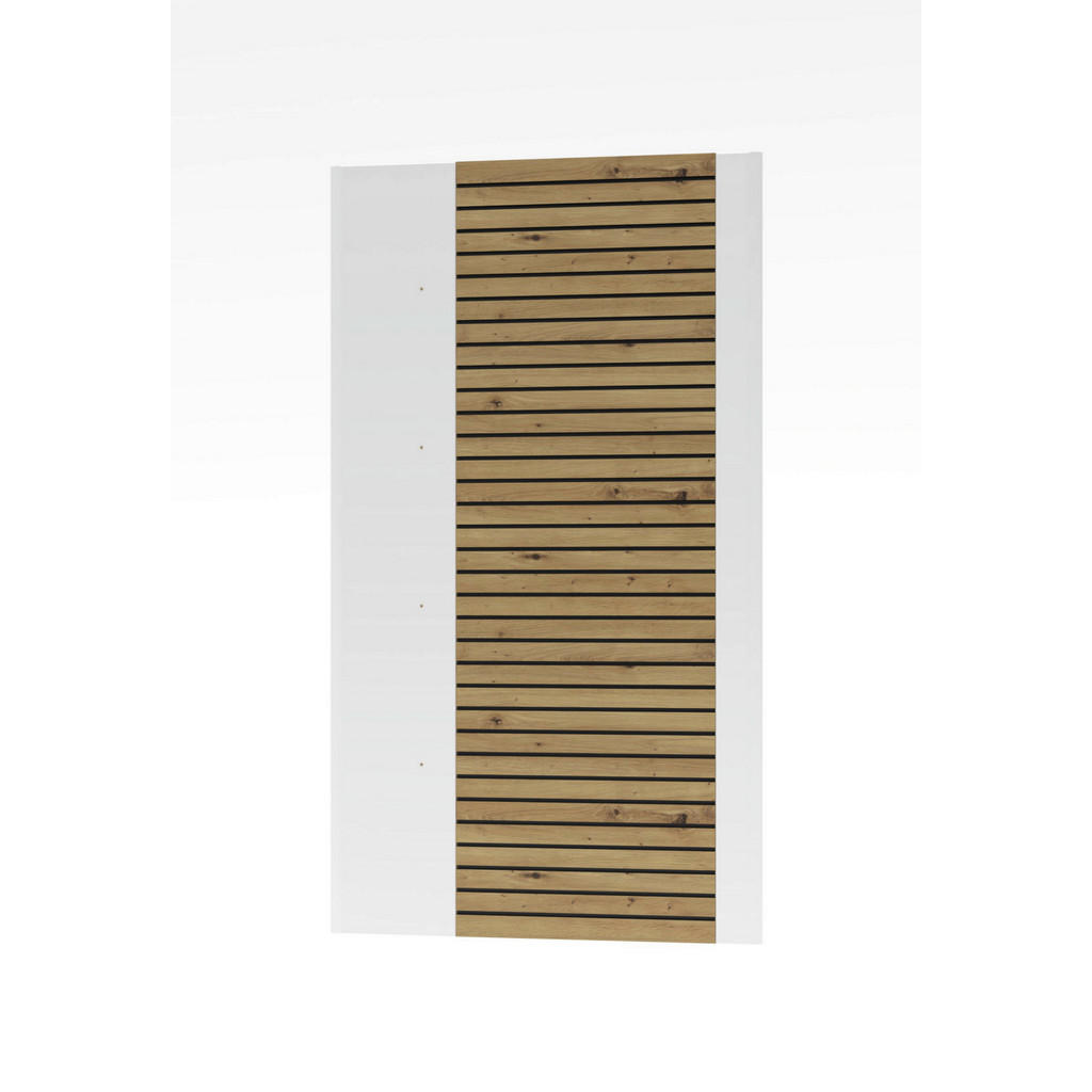 Hom`in NÁSTĚNNÝ PANEL, bílá, dub artisan, 84/147/4 cm
