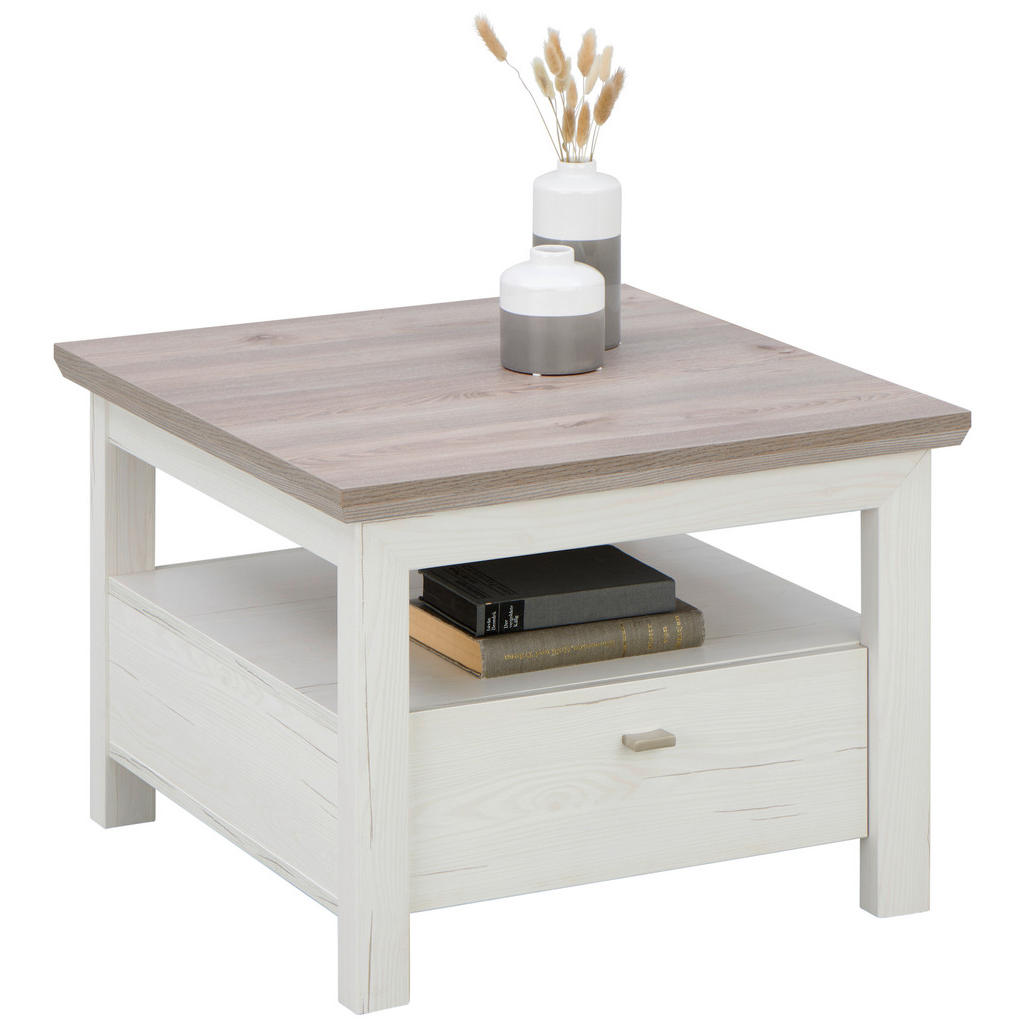 Hom`in ODKLÁDACÍ STOLEK, šedá, bílá