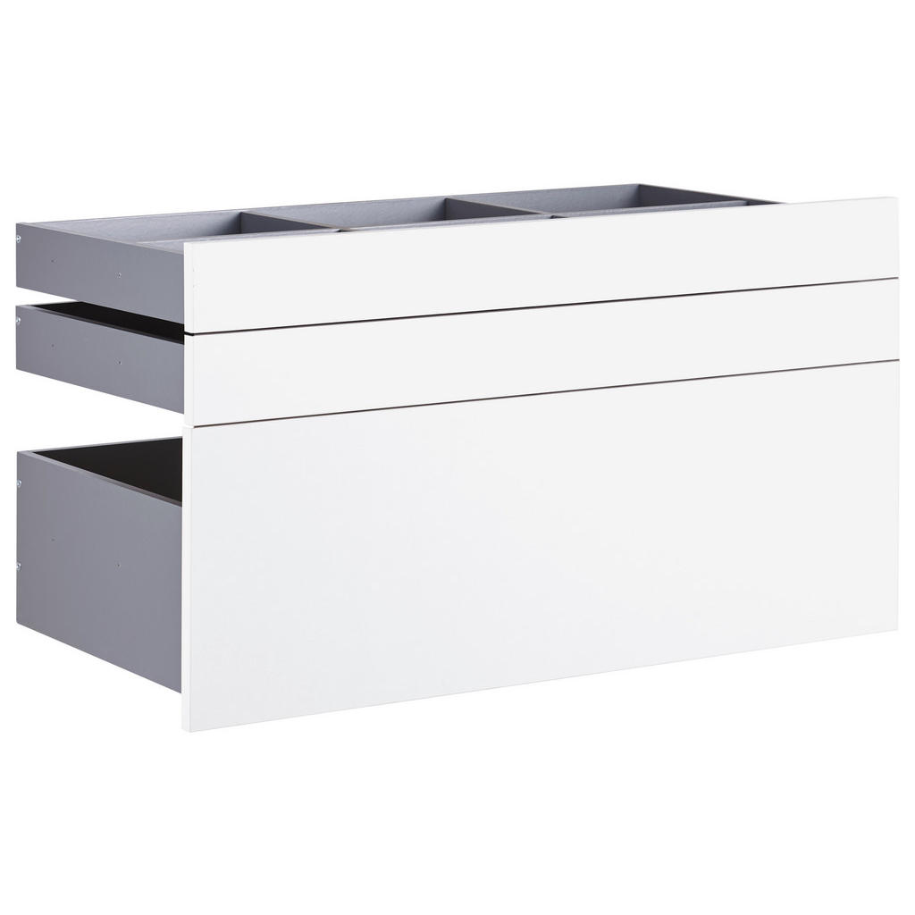 Hom`in SADA ZÁSUVEK, bílá, 90,9/50,3/46,8 cm