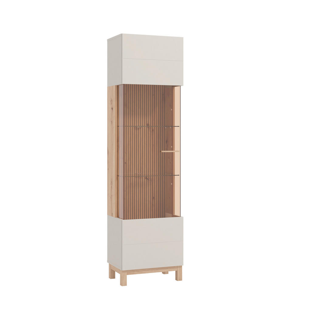 Hom`in VITRÍNA, kašmírová, dub artisan, 51,5/191,5/35 cm