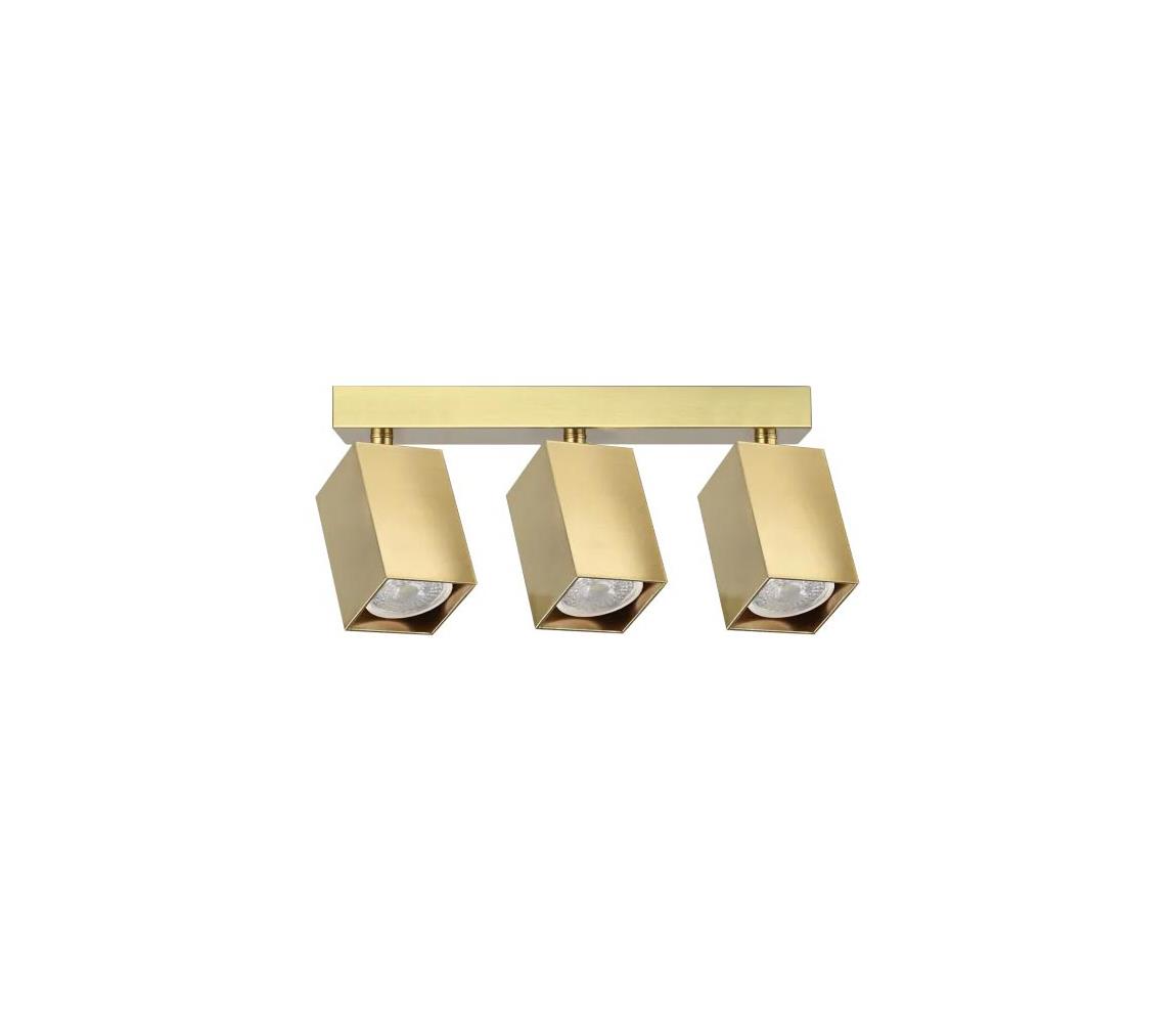 Ideal Lux - LED Bodové svítidlo DYNAMITE 3xGU10/7W/230V CRI 90 mosaz 371283