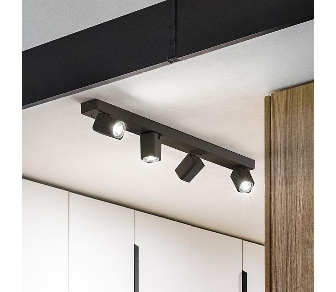 Ideal Lux - LED Bodové svítidlo RUDY 4xGU10/7W/230V černá 321523