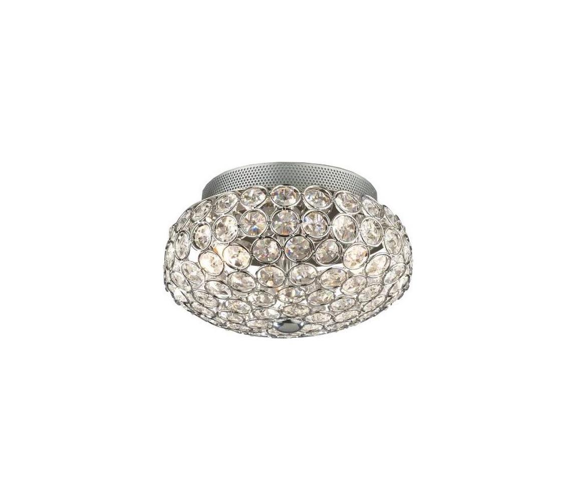 Ideal Lux - LED Křišťálové stropní svítidlo KING 3xG9/3W/230V pr. 25,5 cm chrom 075389