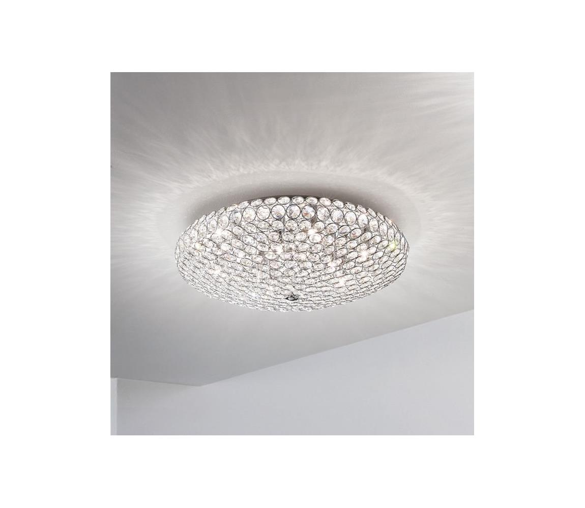 Ideal Lux - LED Křišťálové stropní svítidlo KING 5xG9/3W/230V pr. 38 cm chrom 075419