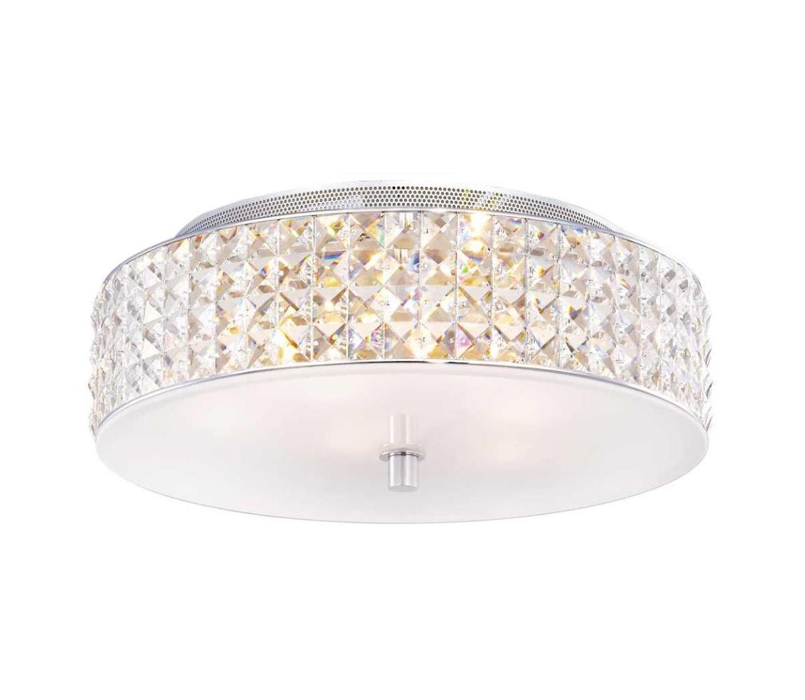Ideal Lux - LED Křišťálové stropní svítidlo ROMA 6xG9/3W/230V pr. 40 cm chrom 00657