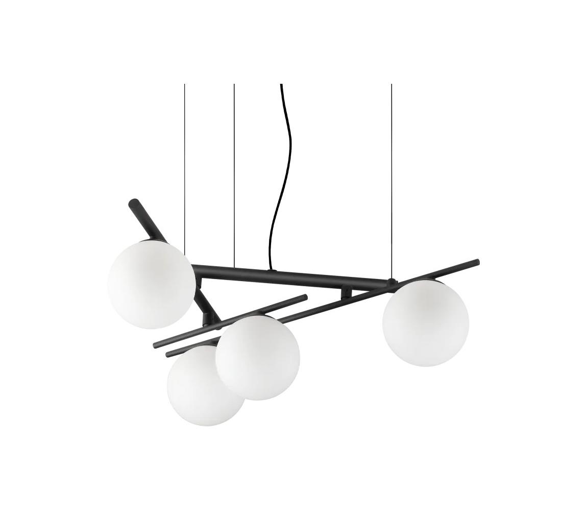 Ideal Lux - LED Lustr na lanku ATLAS 4xG9/3W/230V černá 365091