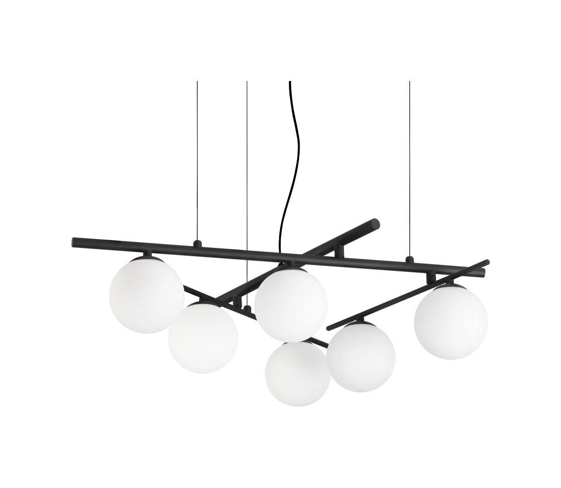 Ideal Lux - LED Lustr na lanku ATLAS 6xG9/3W/230V černá 365114