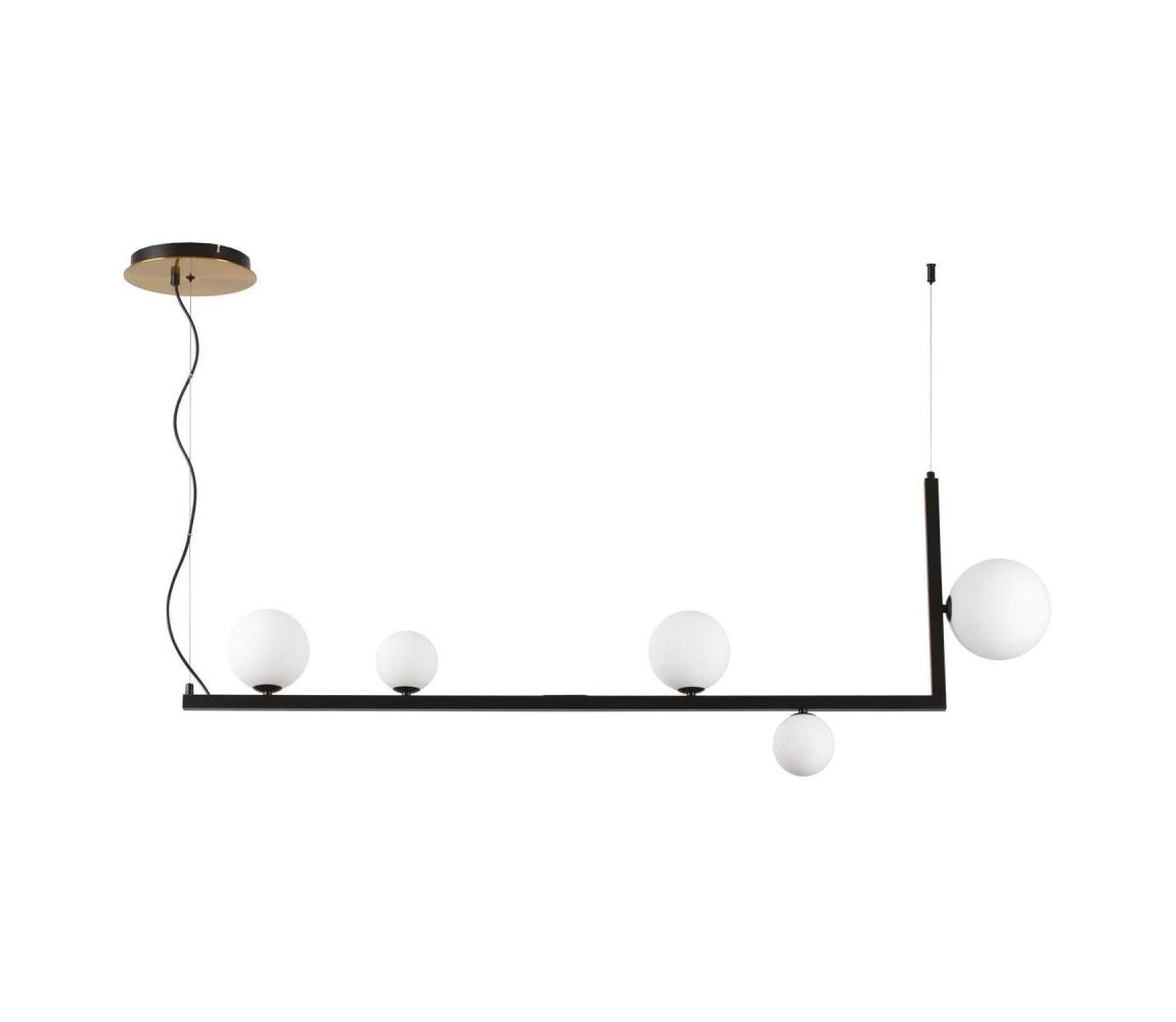 Ideal Lux - LED Lustr na lanku BIRDS 5xG9/3W/230V černá/zlatá 273648