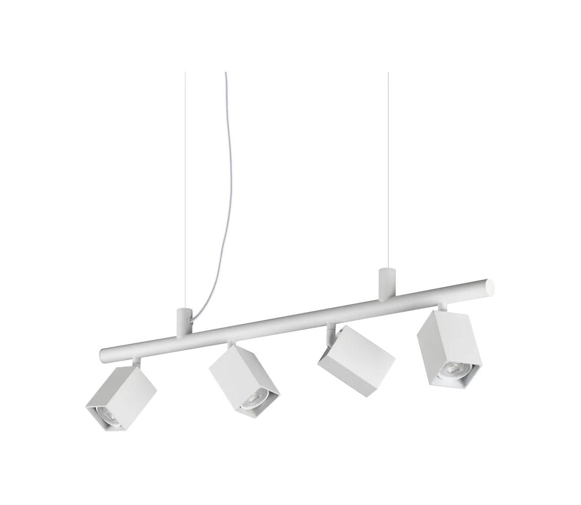 Ideal Lux - LED Lustr na lanku DYNAMITE 4xGU10/7W/230V CRI 90 bílá 367453