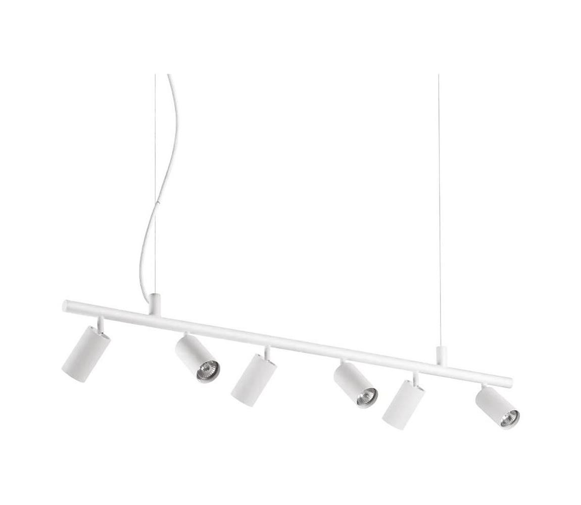 Ideal Lux - LED Lustr na lanku DYNAMITE 6xGU10/7W/230V CRI 90 bílá 231433