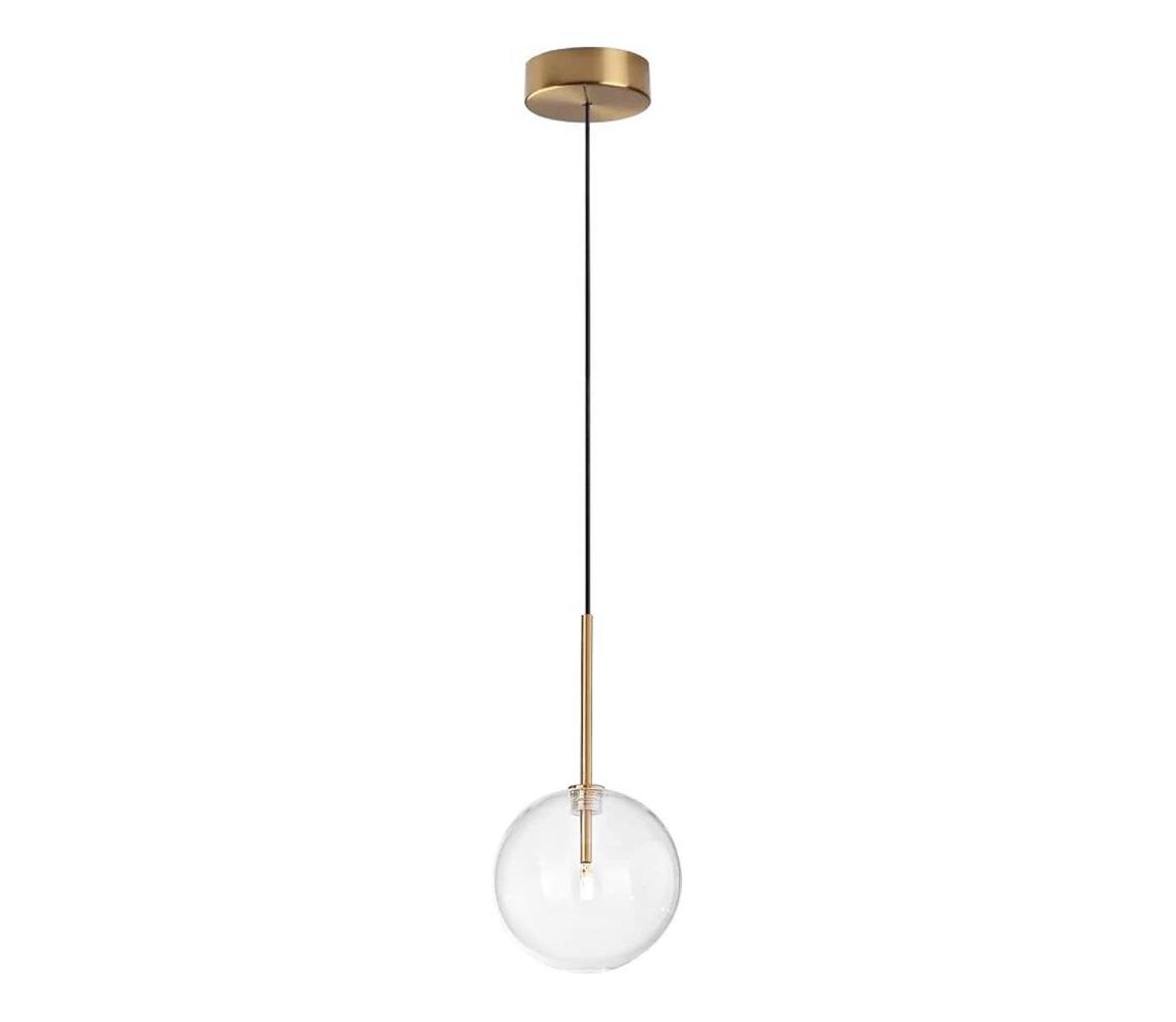 Ideal Lux - LED Lustr na lanku EQUINOXE 1xG4/2W/230V pr. 15 cm mosaz/čirá 277370
