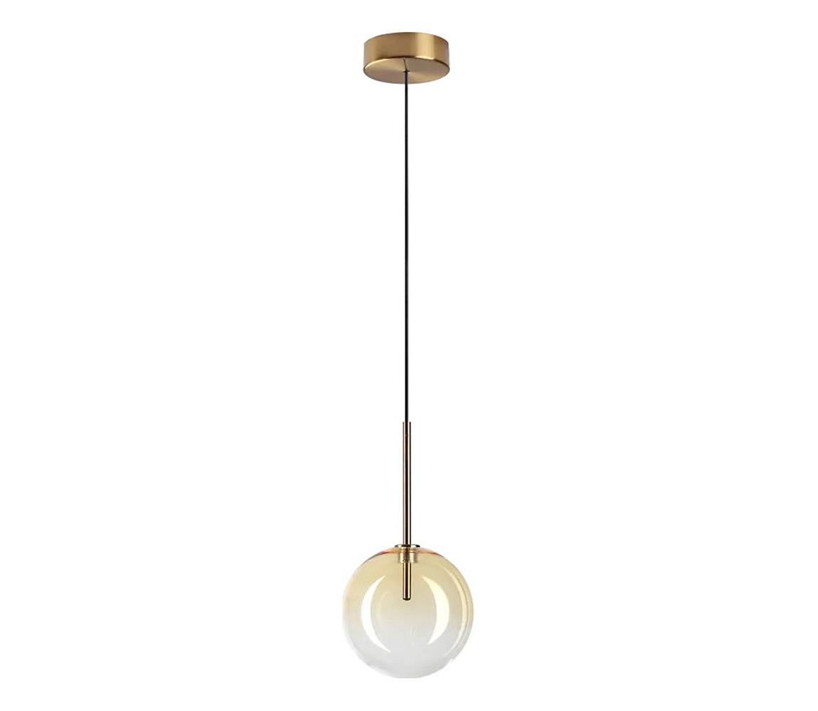 Ideal Lux - LED Lustr na lanku EQUINOXE 1xG4/2W/230V pr. 15 cm mosaz/kouřová 345345