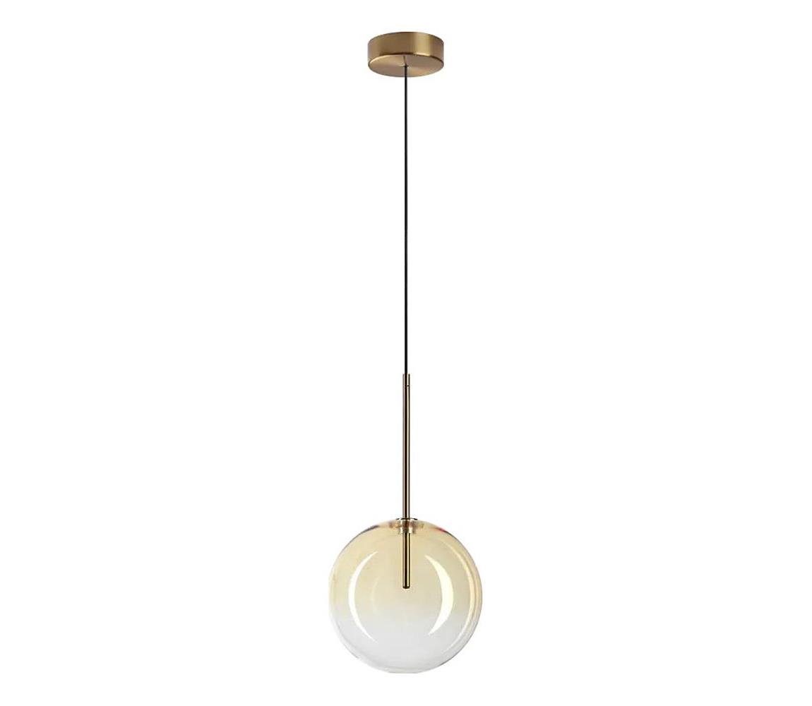 Ideal Lux - LED Lustr na lanku EQUINOXE 1xG4/2W/230V pr. 20 cm mosaz/kouřová 345352
