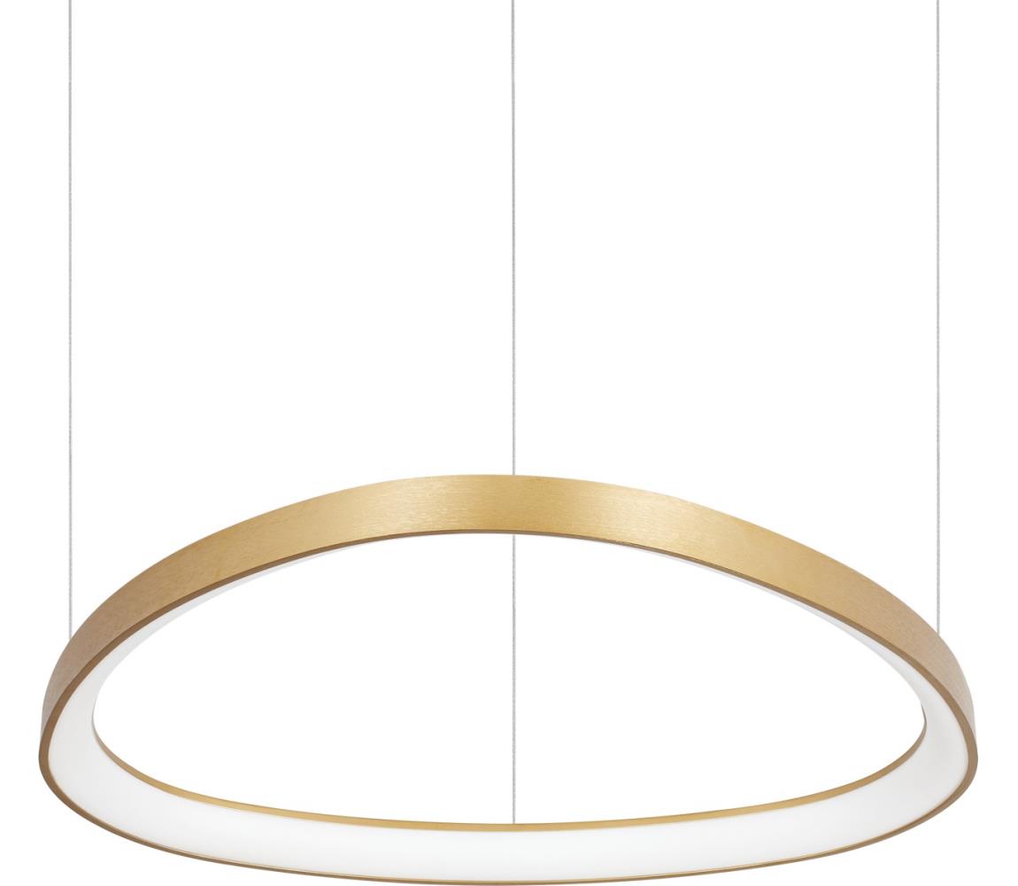 Ideal Lux - LED Lustr na lanku GEMINI LED/47W/230V 4000K pr. 61 cm CRI 90 mosaz 372174