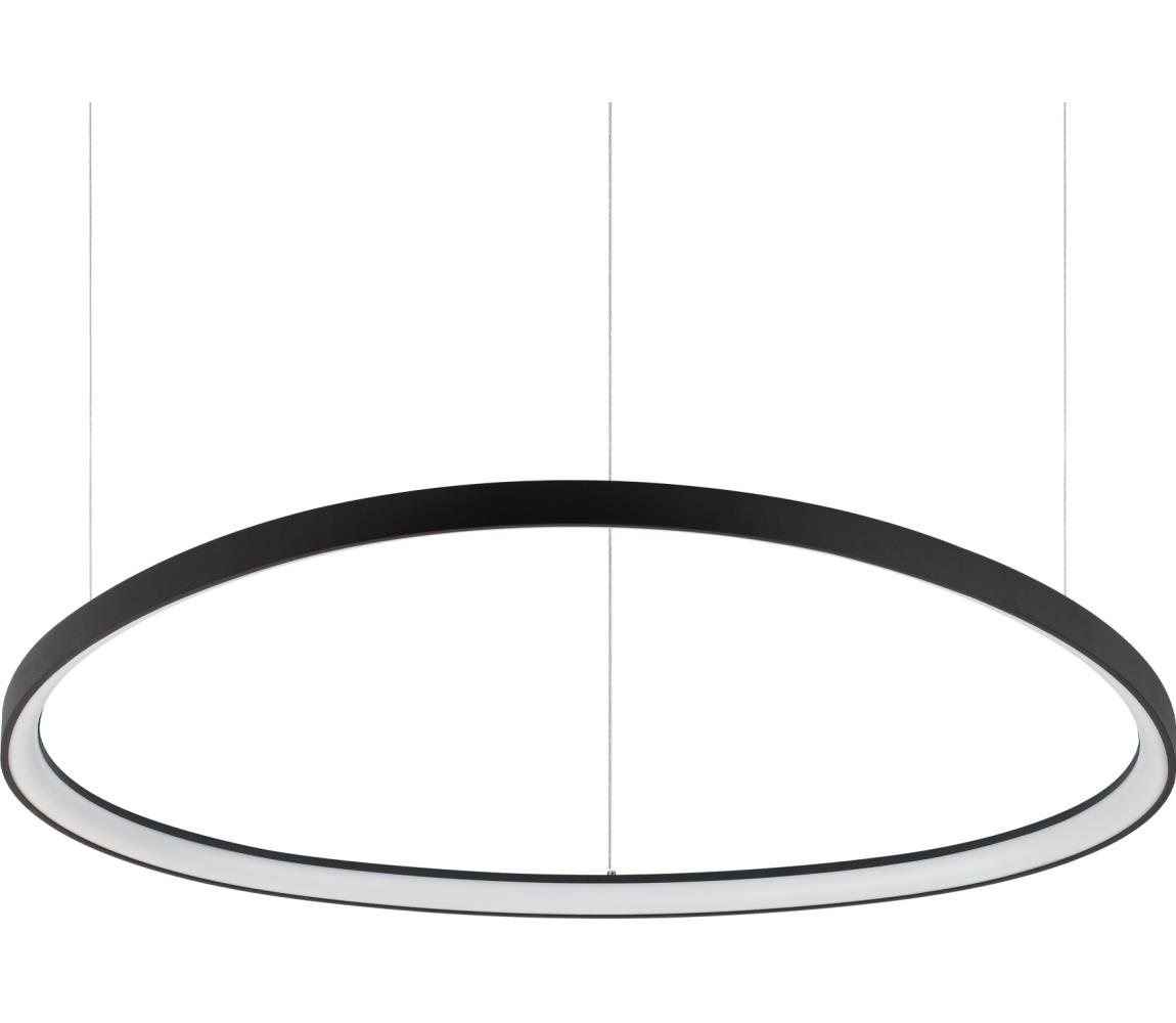 Ideal Lux - LED Lustr na lanku GEMINI LED/78W/230V 2700K pr. 105 cm CRI 90 černá 341620