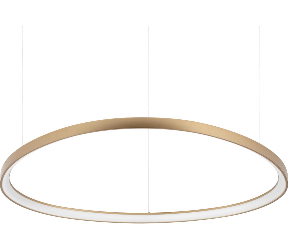 Ideal Lux - LED Lustr na lanku GEMINI LED/78W/230V 2700K pr. 105 cm CRI 90 mosaz 341637