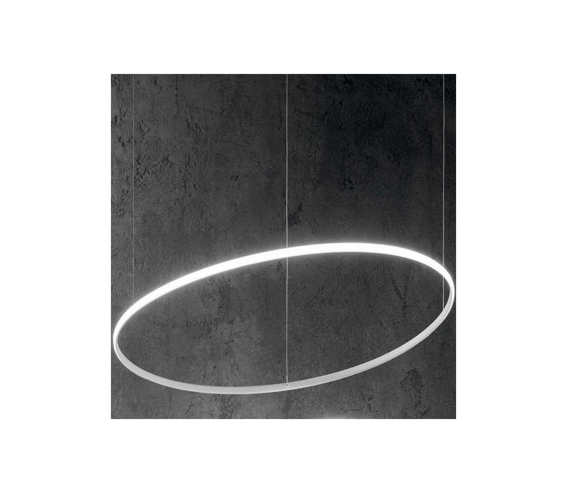 Ideal Lux - LED Lustr na lanku HULAHOOP LED/39W/230V 3000K pr. 81,5cm CRI90 bílá 258768