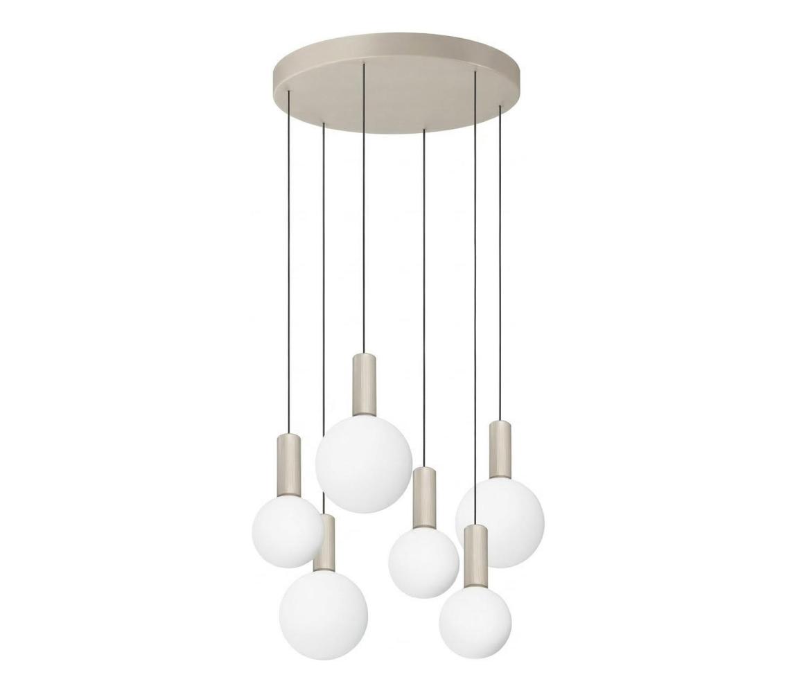 Ideal Lux - LED Lustr na lanku ODEON LED/39W/230V CRI 90 pr. 57 cm béžová/bílá 349237