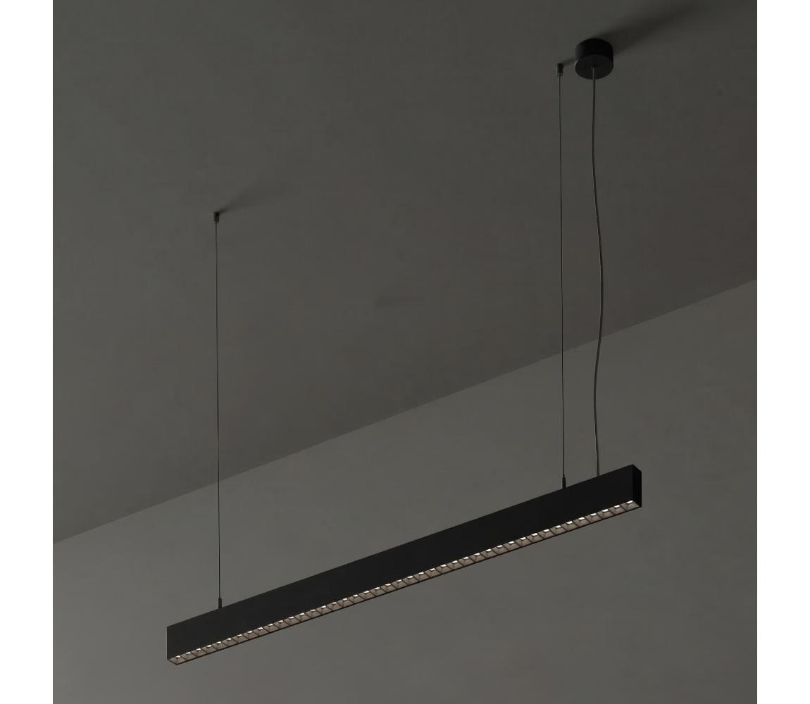 Ideal Lux - LED Lustr na lanku OFFICE LED/30W/230V 4000K CRI 90 černá 271200
