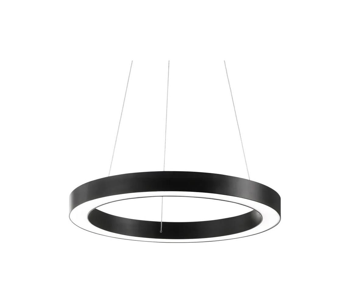 Ideal Lux - LED Lustr na lanku ORACLE LED/33W/230V 3000K pr. 60 cm CRI 90 černá 222103
