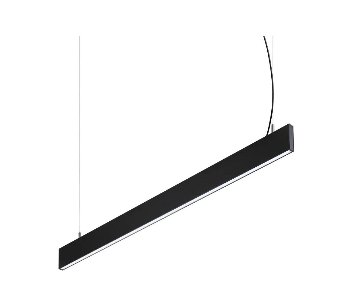Ideal Lux - LED Lustr na lanku STEEL LED/29W/230V 3000K CRI 90 120 cm černá 367590