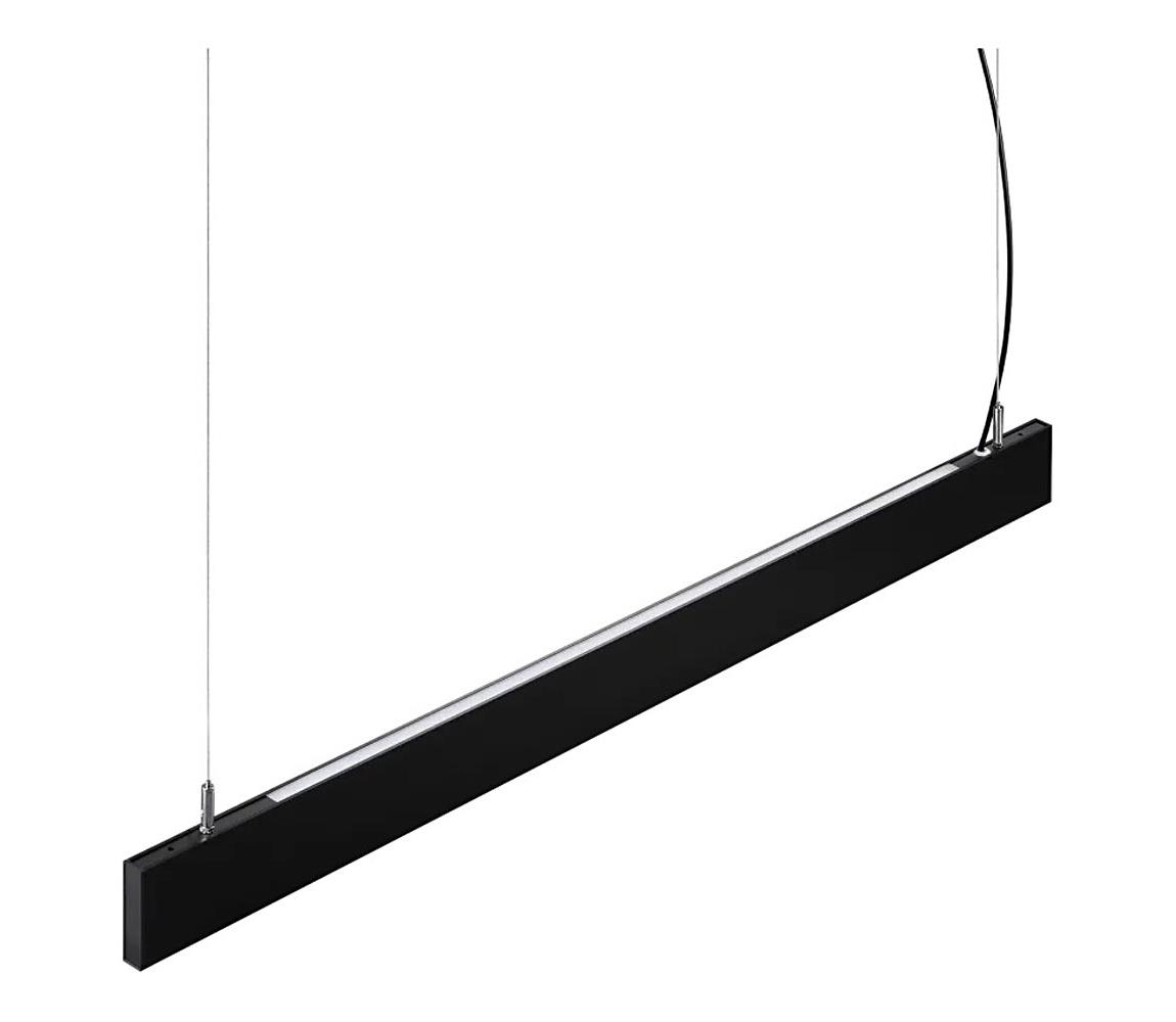 Ideal Lux - LED Lustr na lanku STEEL LED/29W/230V 4000K CRI 90 120 cm černá 368849