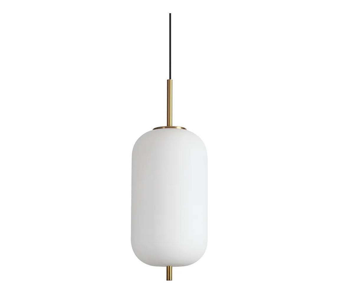 Ideal Lux - LED Lustr na lanku UMILE LED/20W/230V pr. 22 cm CRI 90 mosaz/bílá 314952