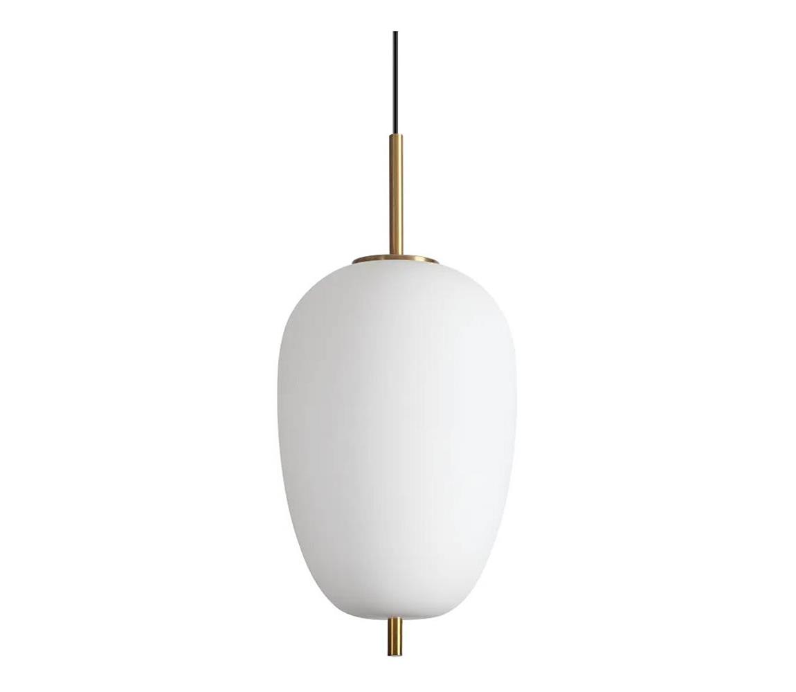 Ideal Lux - LED Lustr na lanku UMILE LED/20W/230V pr. 27 cm CRI 90 mosaz/bílá 314945