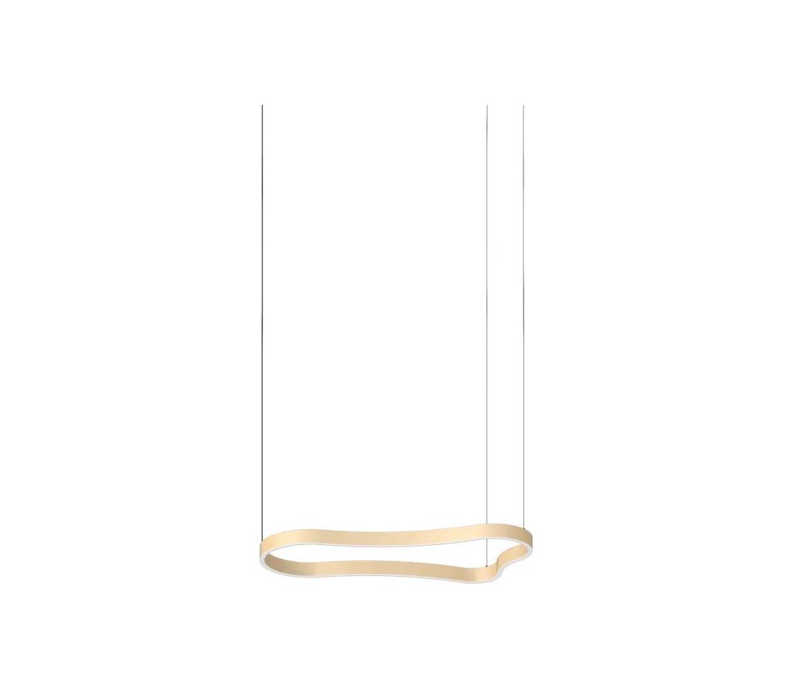 Ideal Lux - LED Lustr na lanku WAVES LED/37W/230V CRI 90 mosaz 345222
