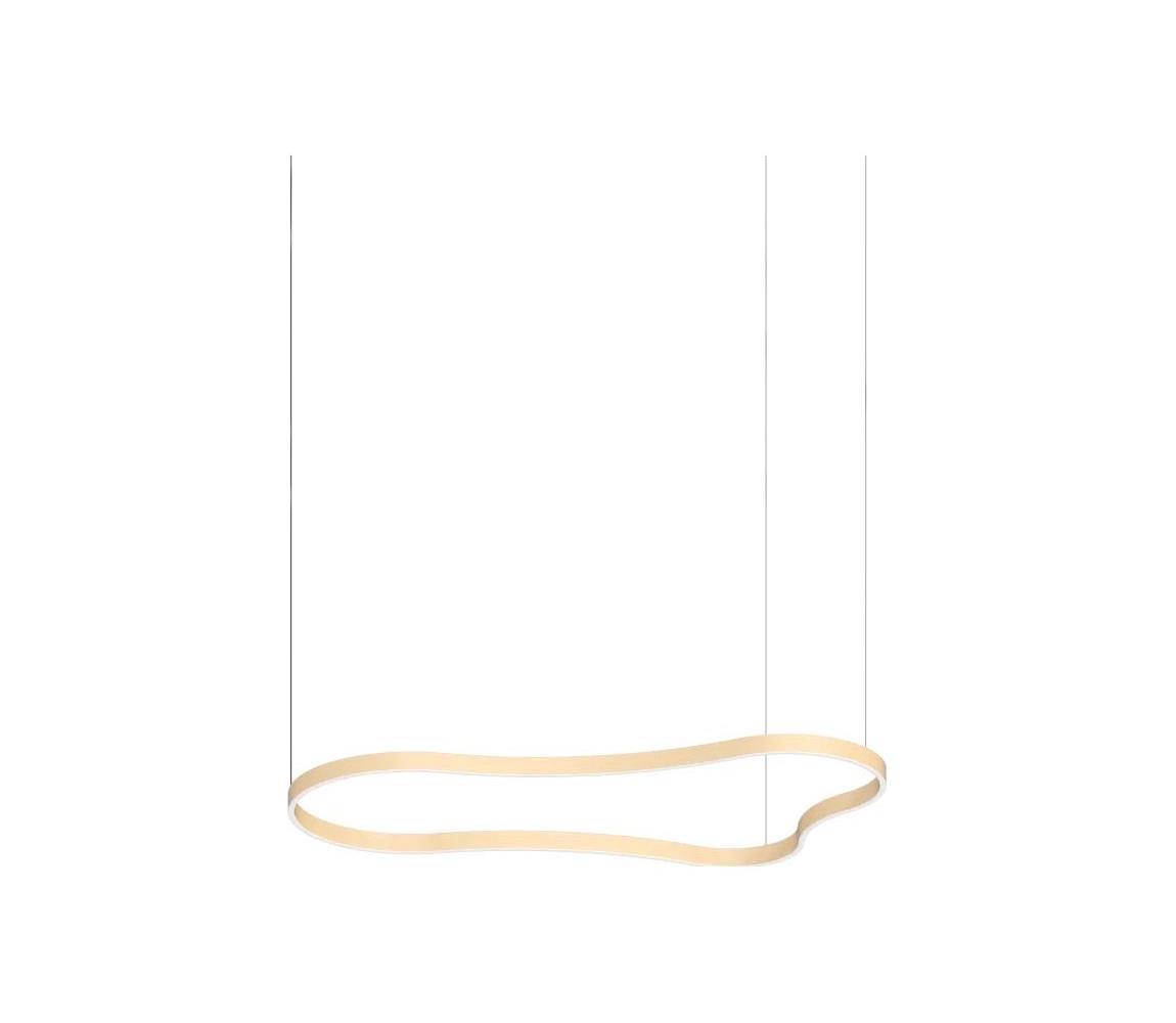Ideal Lux - LED Lustr na lanku WAVES LED/54W/230V CRI 90 mosaz 345284