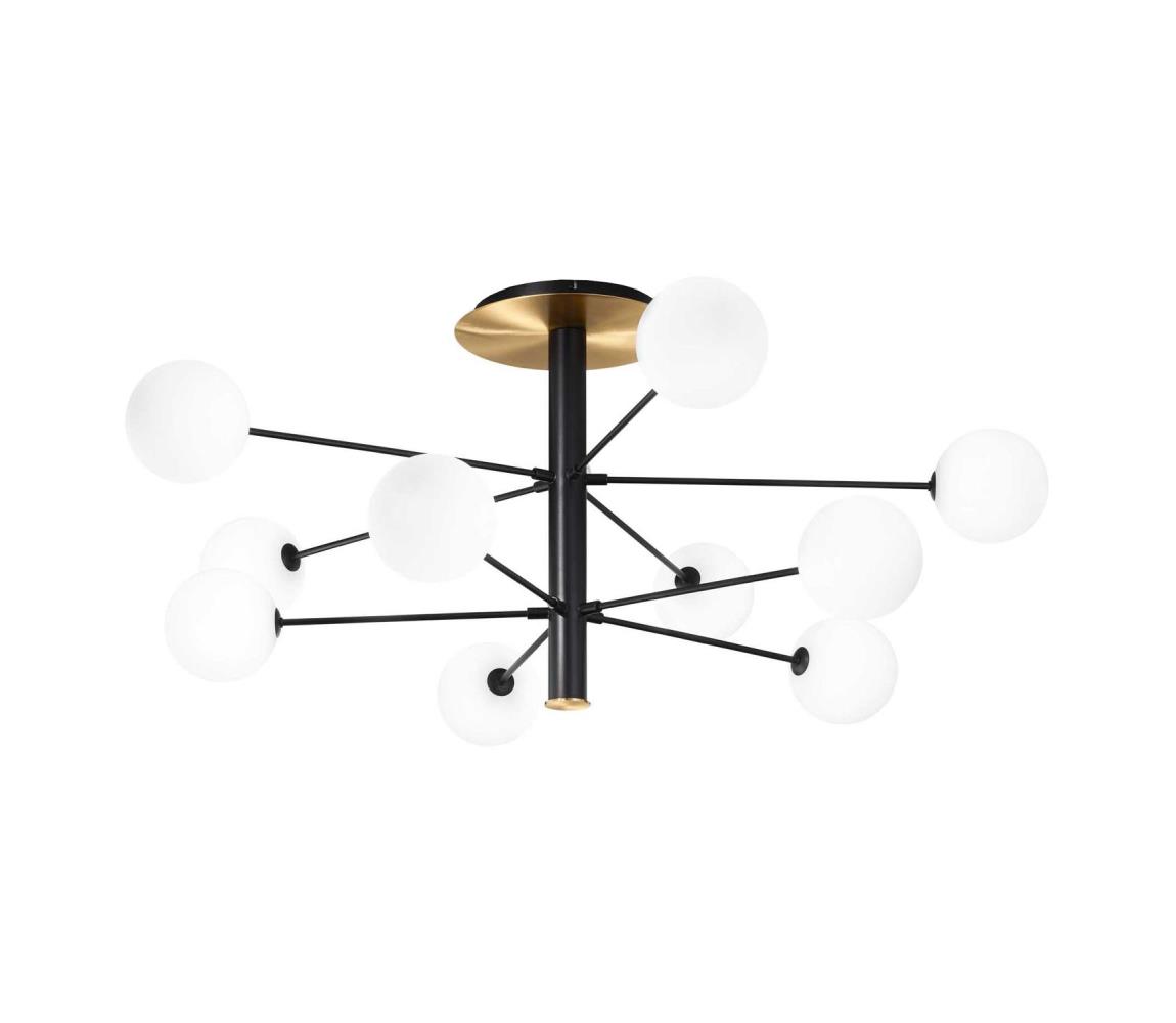 Ideal Lux - LED Lustr na tyči COSMOPOLITAN 10xG9/3W/230V pr. 124 cm černá 273693
