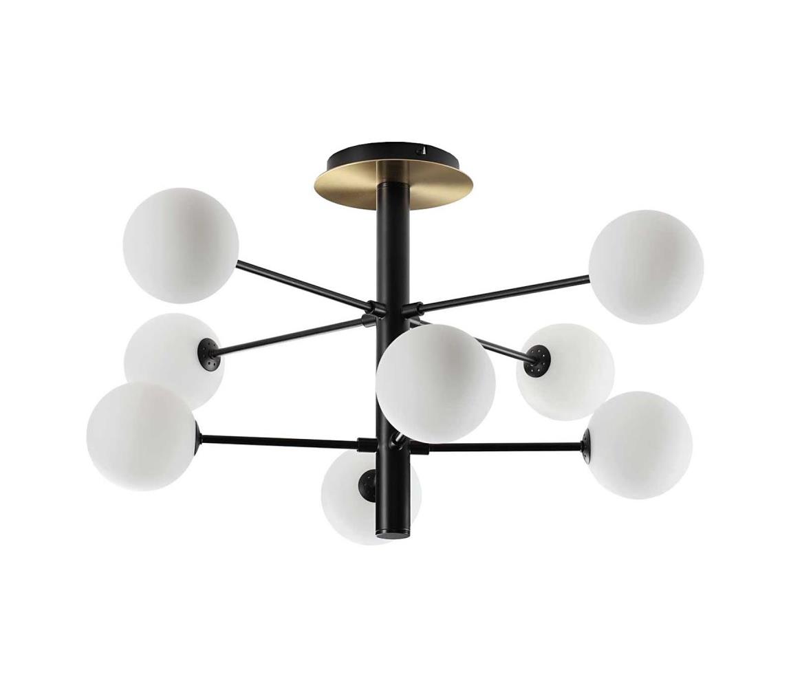 Ideal Lux - LED Lustr na tyči COSMOPOLITAN 8xG9/3W/230V pr. 64 cm černá 328485