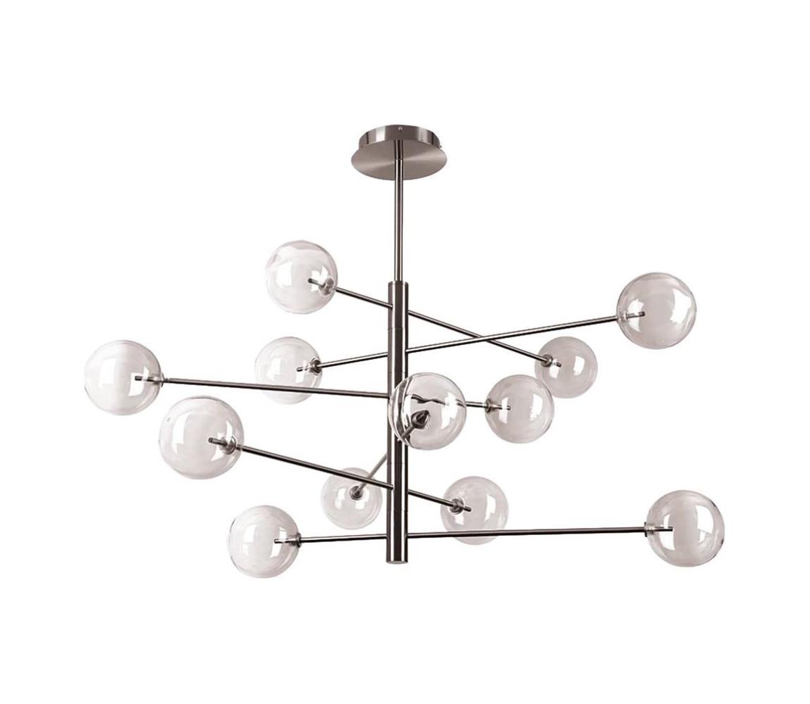 Ideal Lux - LED Lustr na tyči EQUINOXE 12xG4/2W/230V pr. 128,1 cm chrom/kouřová 345390