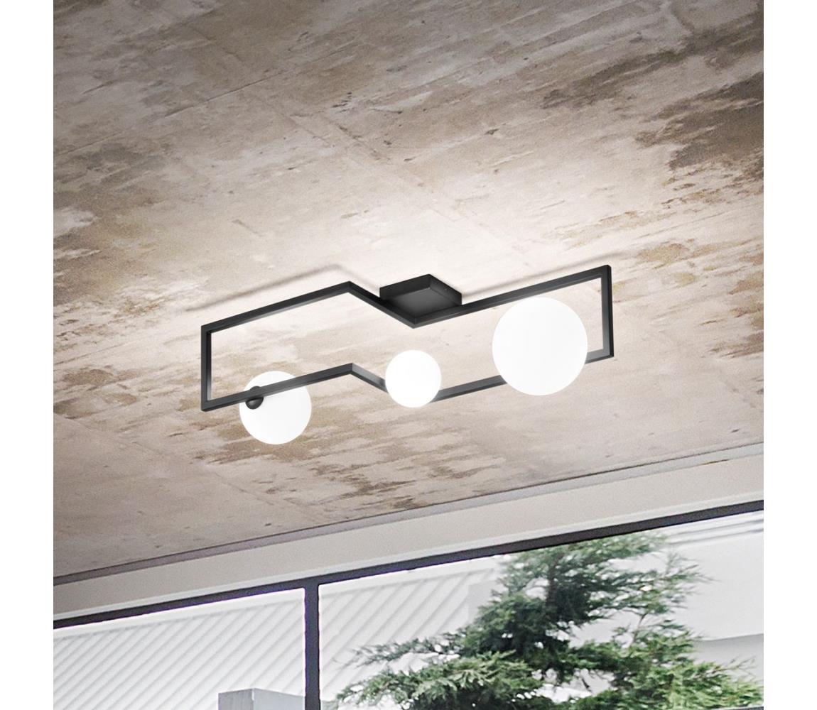 Ideal Lux - LED Přisazený lustr ANGOLO 3xG9/3W/230V černá 284286