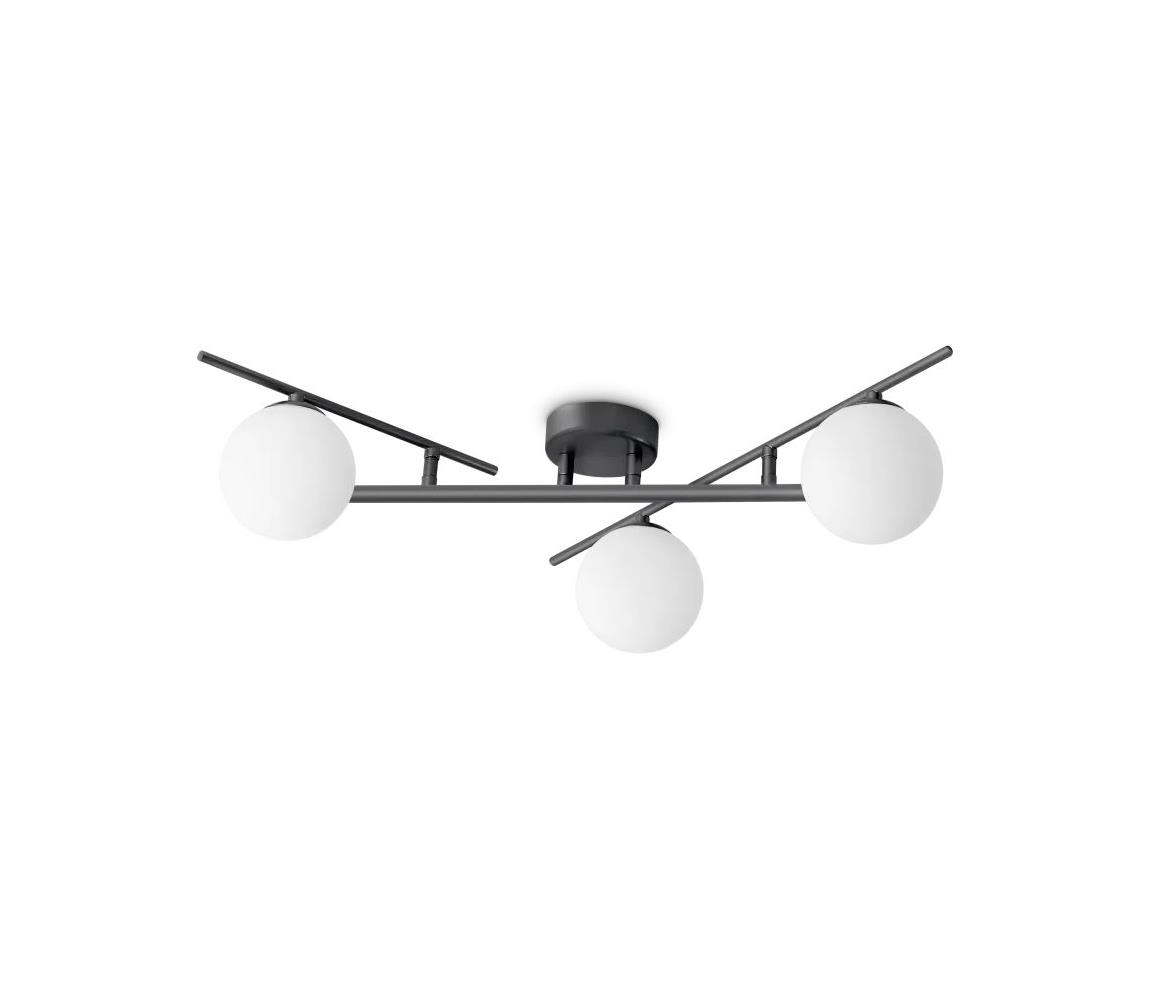 Ideal Lux - LED Přisazený lustr ATLAS 3xG9/3W/230V černá 311357