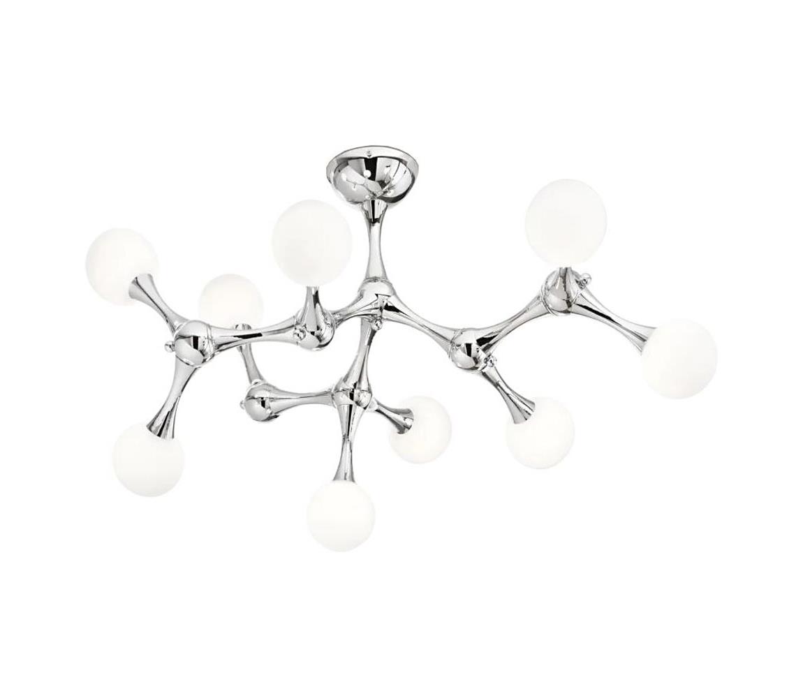 Ideal Lux - LED Přisazený lustr NODINO 9xG9/3W/230V pr. 83 cm lesklý chrom/bílá 133393