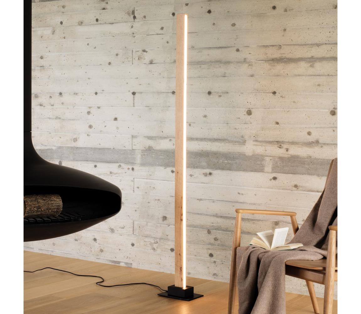 Ideal Lux - LED Stmívatelná stojací lampa CRAFT LED/26W/230V CRI 90 buk 284484