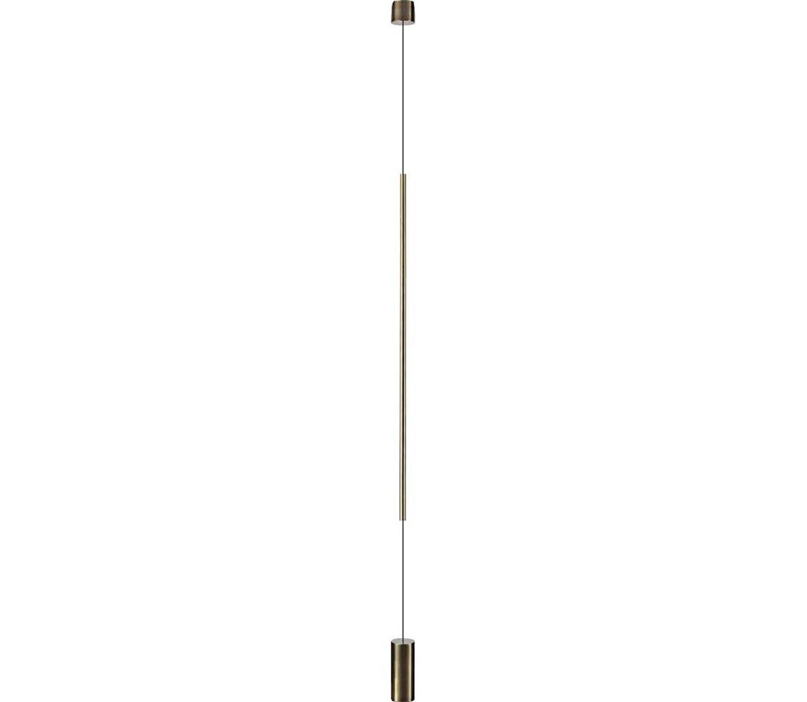 Ideal Lux - LED Stojací lampa FILO LED/14W/230V 2700K CRI 90 mosaz 341132