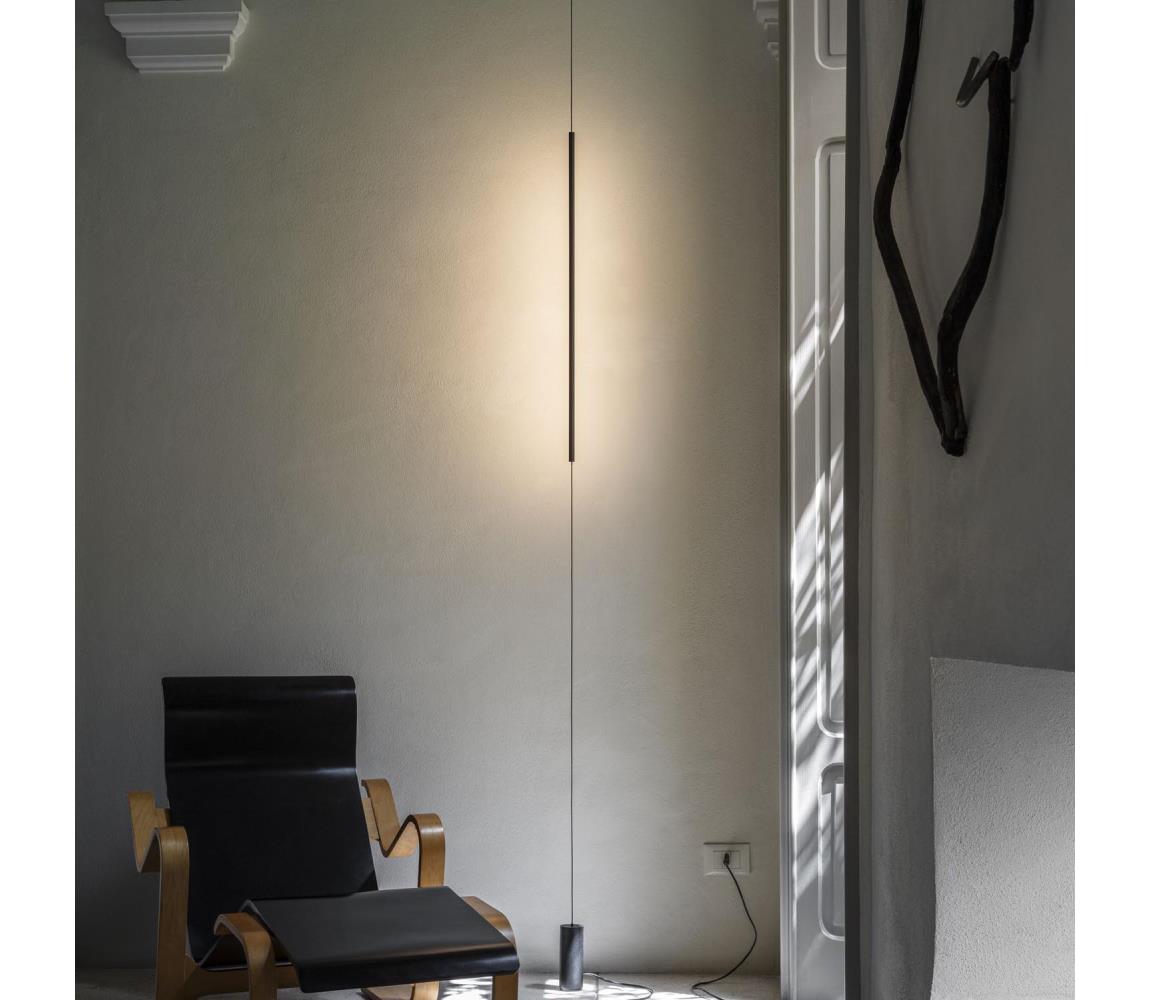Ideal Lux - LED Stojací lampa FILO LED/14W/230V 3000K CRI 90 černá 301068